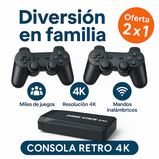Revive tu infancia en 4K: La consola retro que une generaciones